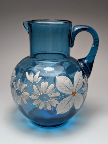 Antique art glass blue - antique,