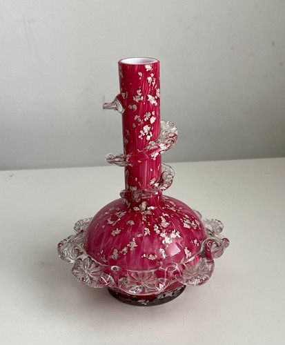 Antique victorian glass bud - victorian,