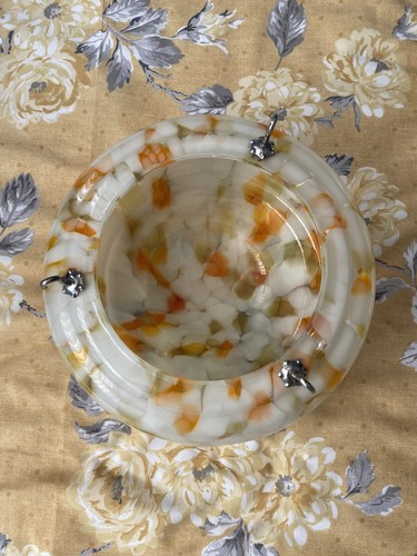 White orange spatter - white/orange,