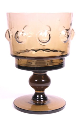 Mcm art glass vase - mcm, smokey