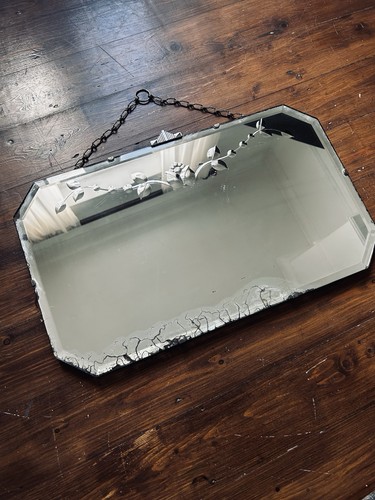 Antique art deco bevelled - antique,
