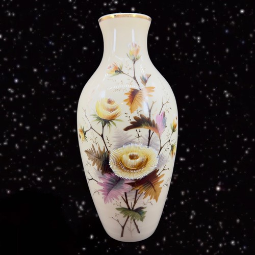 Antique art glass vase hand - glass,
