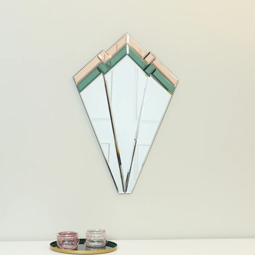 Green pink glass - glass, deco