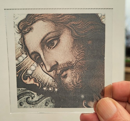 Stained glass jesus christ - glass,
