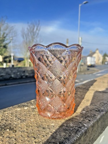 Antique art deco salmon pink - antique,