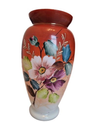 Victorian opaline glass vase - victorian,
