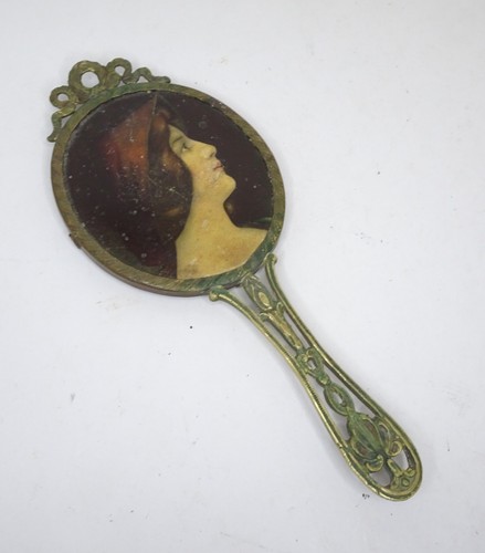 Antique art nouveau brass hand - art,