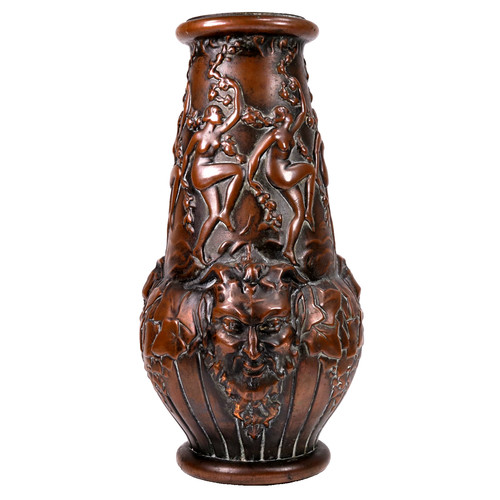 French espaivet glass vase - glass,