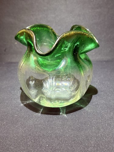 Antique hand blown glass bowl - hand,