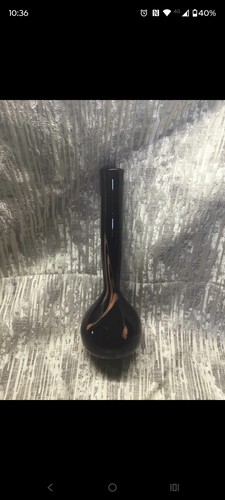 Vintage 1960s glass vase - glass,