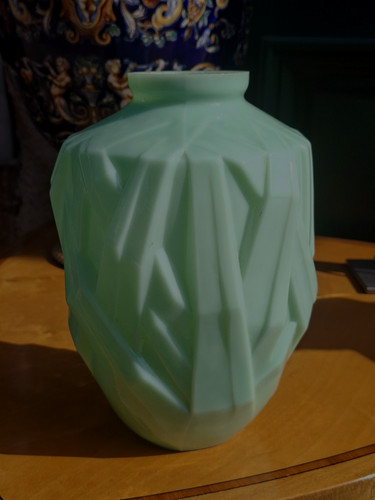 France art deco glass pressed - glass,