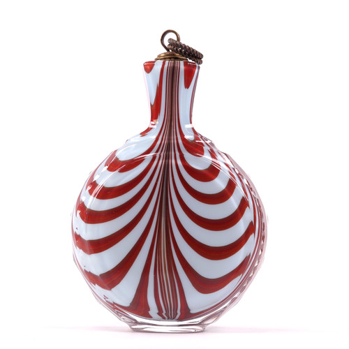 Art glass perfume bottle flask - glass,