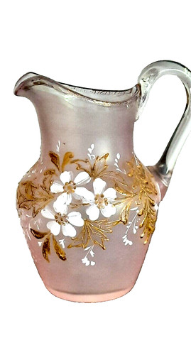 Victorian antique pink - pink, frosted