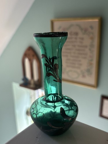 Antique glass vase - antique,