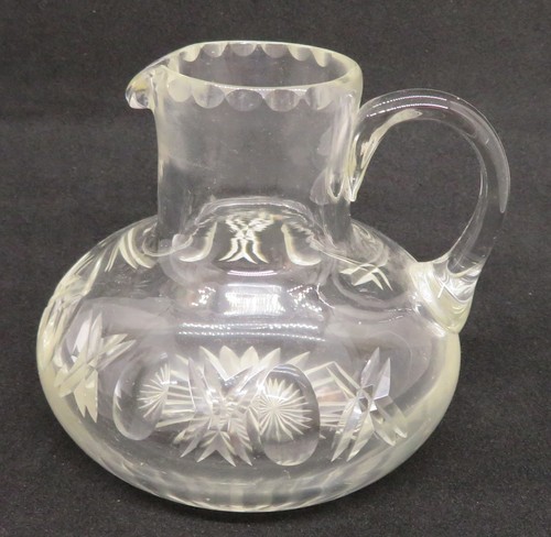 Clear cut glass vintage - , art