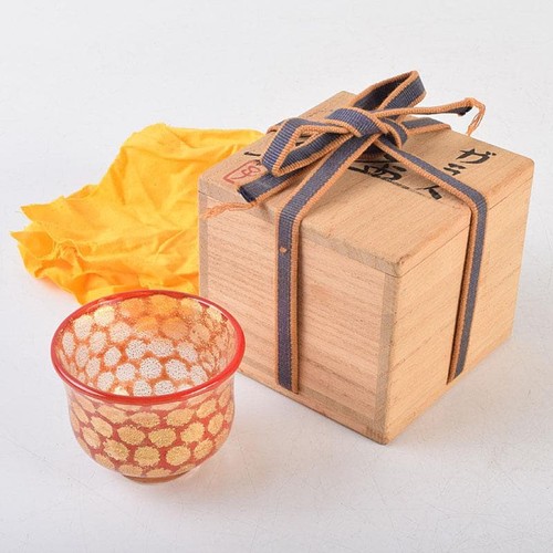 Japanese art glass - art, guinomi