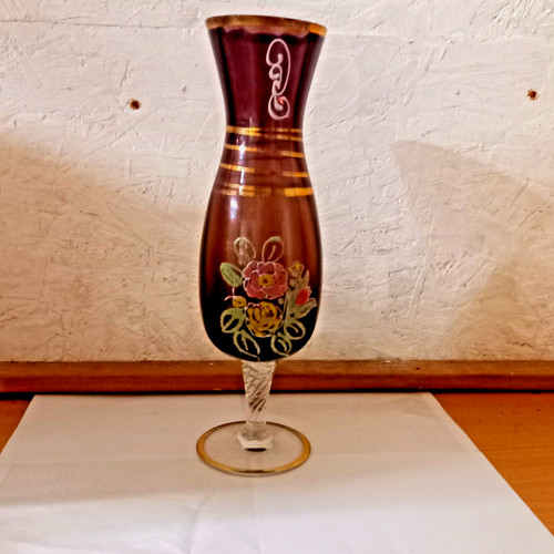 Antique bohemian art glass - antique,