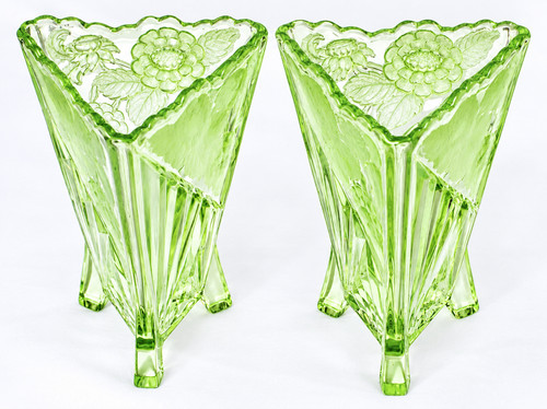 Pair sowerby art - sowerby,, deco