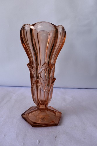 Vintage bohemian glass vase - bohemian,