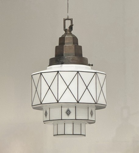 Art deco opaline light - deco,