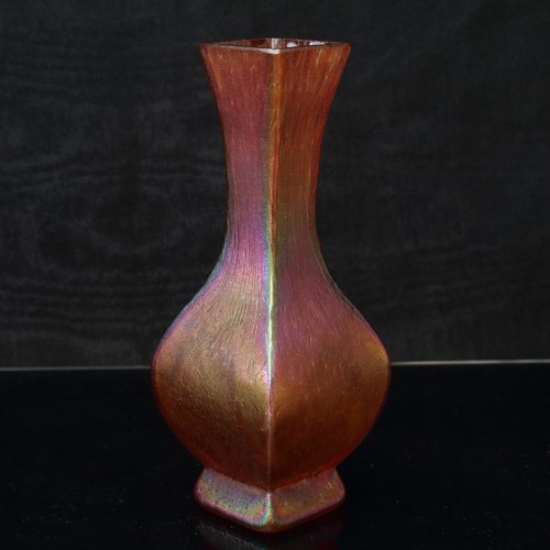 Art nouveau glass vase - art,