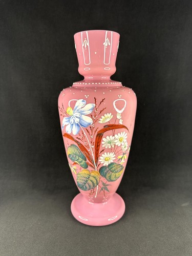 Antique pink opaline glass - antique,