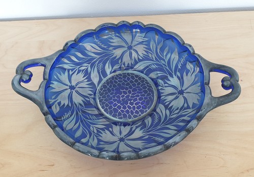 Antique cobalt blue glass - cobalt,
