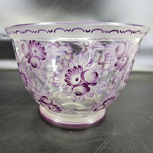 Rare glass bowl - glass, antique