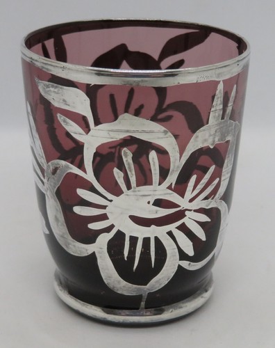 Amethyst glass with silver