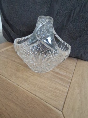 Clear cut glass vintage - , art