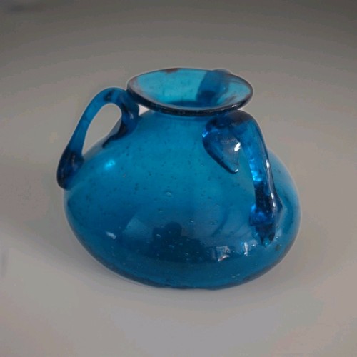 Antique blue glass gallo - antique,