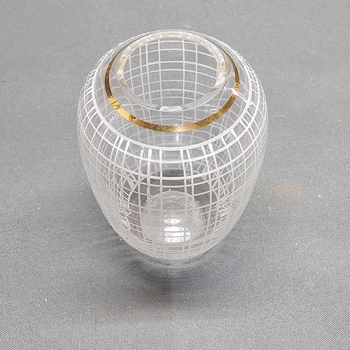 Very old glass - vase, cm