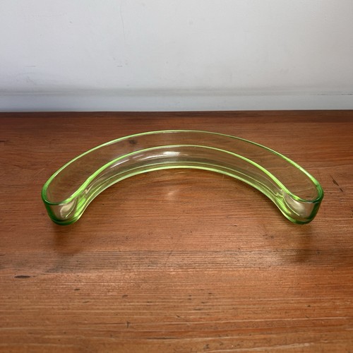 Vintage green glass - green, moon