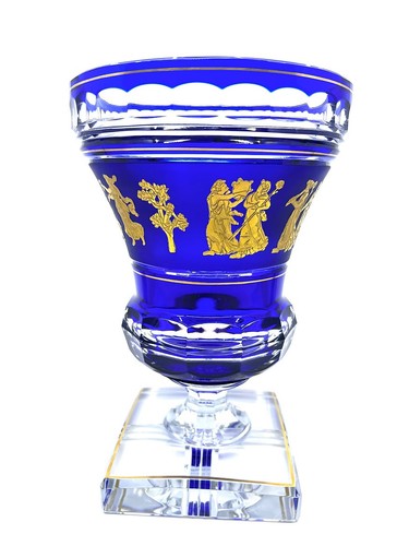 Val saint lambert - cobalt, blue