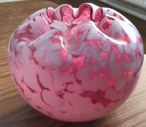 Antique art glass spatter - antique,