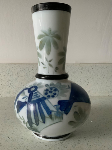 Antique hand painted - painted, vibrant