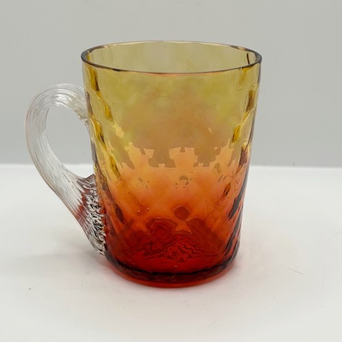 Antique victorian amberina art - antique,