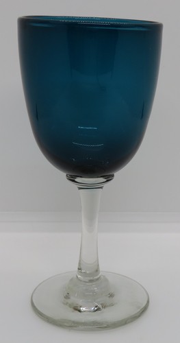 Blue green glass vintage