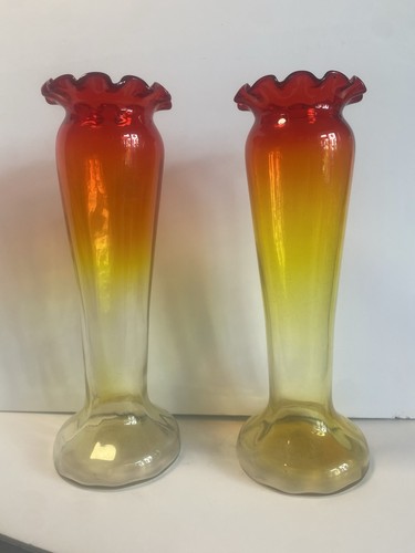 Reactive amberina art glass - uv,