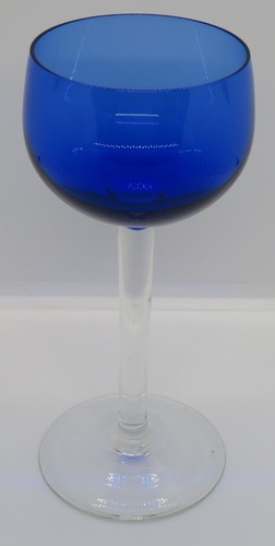 Blue glass vintage art deco - art,