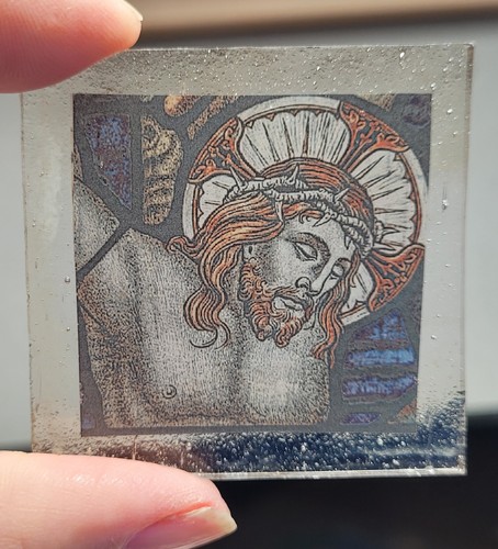 Stained glass jesus christ - glass,