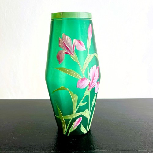 Antique bohemian satin glass - antique,