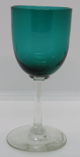 Blue green glass vintage