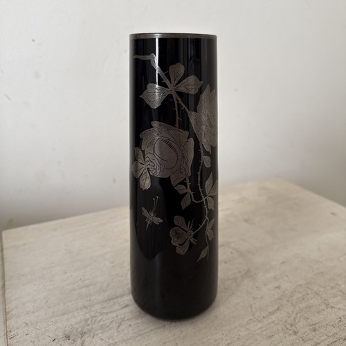 Vintage black amethyst glass - black,