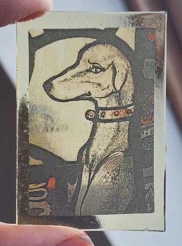 Stained glass lurcher - glass,