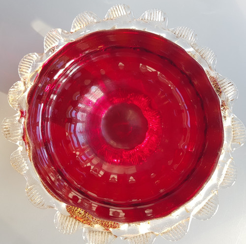 Antique murano cranberry art - antique,