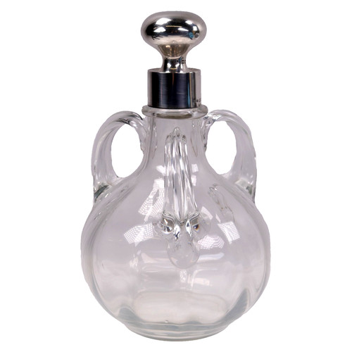 Antique glass wine decanter - antique,