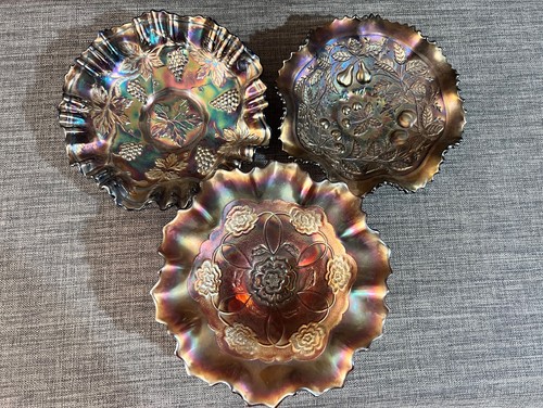 Antique carnival glass bundle - carnival,